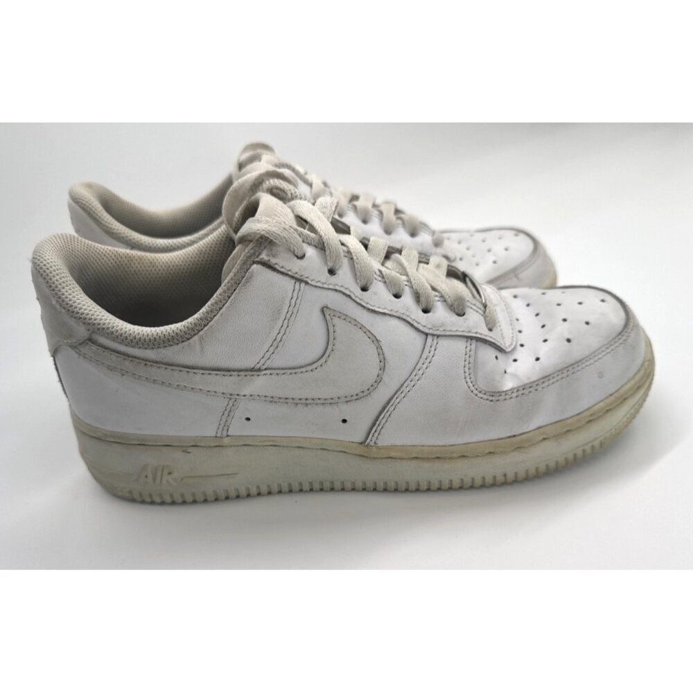 Nike Air Force 1 Shoes Womens 8.5 Low Triple White Athletic Sneakers 315115-112